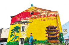 湖北汉川张马村：红色文化墙引领文明乡风